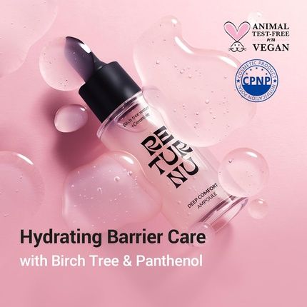 Deep Comfort Ampoule Serum For Face - Korean Skin Barrier Care For Oily And Dry Skin