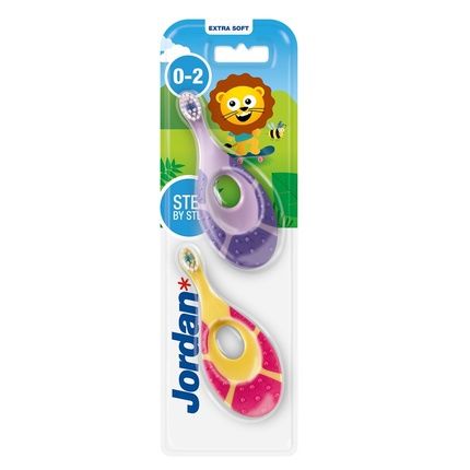 Step By Step Soft Toothbrush For Children 0-2 Years - 2 Pieces