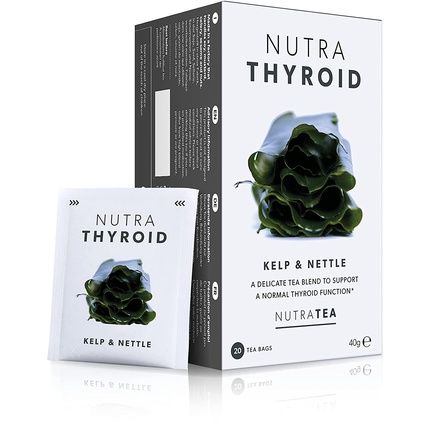 Nutra Tea Nutrathyroid Thyroid Support Tea With Ashwagandha, Kelp And Bladderwrack 20 Enveloped Tea Bags