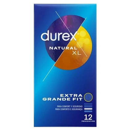 Durex Original Natural Plus Size Xl Condoms 12 Larger Condoms
