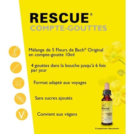 Rescue Dropper Comfort Calm And Serenity Natural Blend Of 5 - 10Ml - Image 3