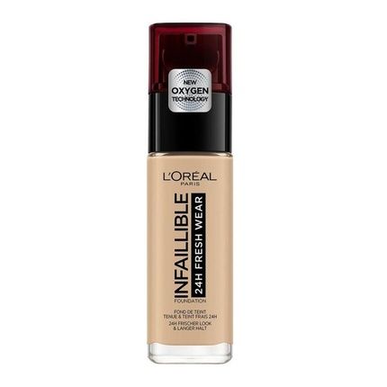 L'Oreal Paris Infallible 24H Fresh Wear Foundation Long-Lasting Face Foundation 235 Honey 30Ml