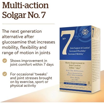 Solgar 7 Vegetable Capsules Supports Mobility And Flexibility With Collagen And Vitamin C 30 Count - Image 3
