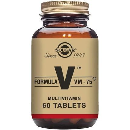 Solgar Formula Vm-75 Tablets 60 Tablets - 28 Active Ingredients And 13 Essential Nutrients - Vegan And Gluten Free
