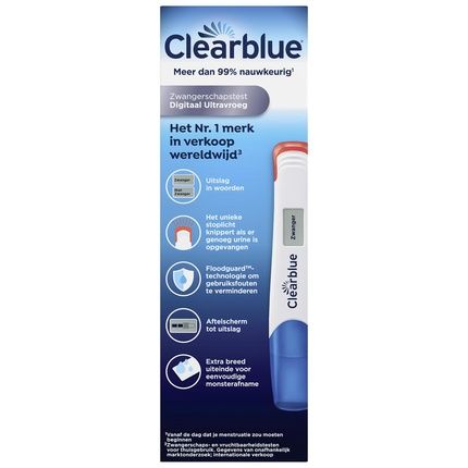 Clearblue Digital Early Pregnancy Test X1 - Accurate And Easy To Read Results