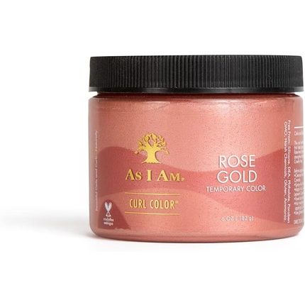 As I Am Curl Color لون ذهبي وردي مؤقت وجل تجعيد 6 أونصة