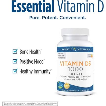 Nordic Naturals Vitamin D3 Orange 250Mg 120 Soft Gels