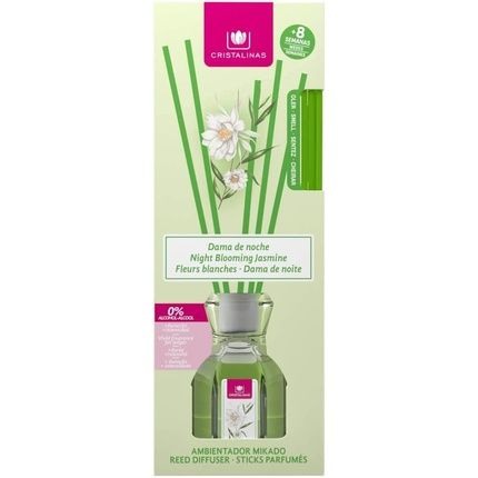 Cristalinas 10010802 Air Freshener Lady Of Night Glass Green 8X6X21Cm - Image 3