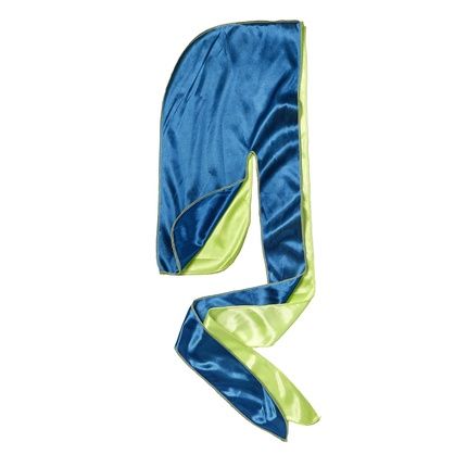 Red By Kiss Power Wave Duo Color Fashion Satin Durag Green Blue - Image 3