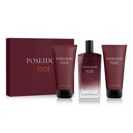 Poseidon Instituto Espaol Poseidon Root Eau De Toilette 150Ml After Shave Bath Gel Set