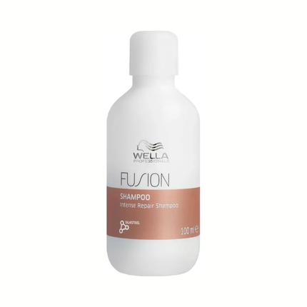 Wella Professionals Fusion Intense Repair Shampoo 100Ml Intensely Restorative Shampoo For Damaged Hair