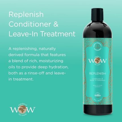 Mks Eco Wow Replenish Conditioner & Leave-In Treatment Halcyon Scent 25 Fl Oz