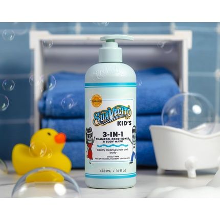 Suavecito Kid'S 3-In-1 Shampoo, Conditioner & Body Wash Milk & Honey Scent 16Oz - Image 3