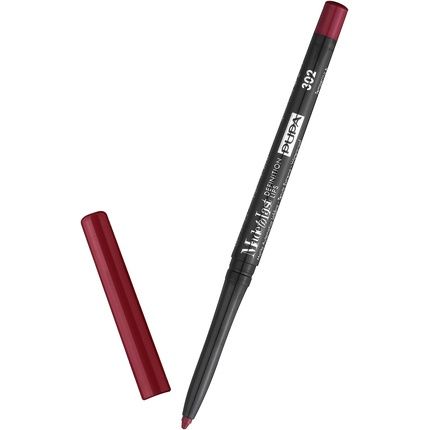 Pupa Milano Made To Last Definition Lips 302 Chic Burgundy Lip Pencil For Women 0.001 Oz