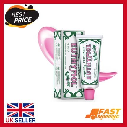 Euthymol Whitening Toothpaste Double Action Freshens Breath 75Ml