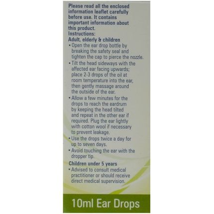 Olive Oil Ear Wax Drops Softens And Removes Wax 10Ml - Image 3