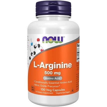 Now Foods L-Arginine Amino Acid Supplement 500Mg 100 Capsules