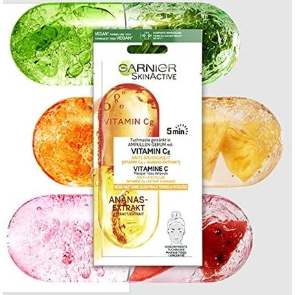 Garnier Anti-Fatigue Face Mask With Vitamin C And Pineapple Extract 15G