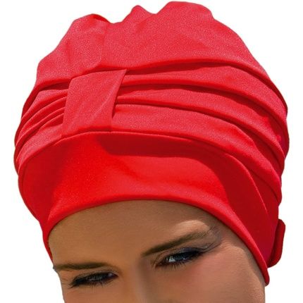 Fashy Women'S Bathing Cap Fabric Red