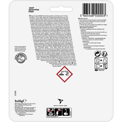 Harpic Toilet Block Eco-Friendly Pebble Descaler Eucalyptus Fragrance Pack - Image 3