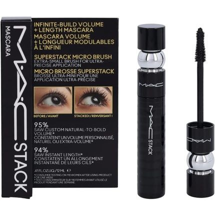 Mac Stack Micro Brush Mascara Black 12Ml