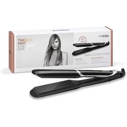 Babyliss St397E Hair Styling Tool Straightening Iron Warm Black 2.5M Ceramic Tourmaline