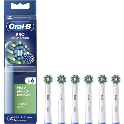 Oral B Cross Action Spare Parts 1X6 - Oral B Toothbrush Accessories