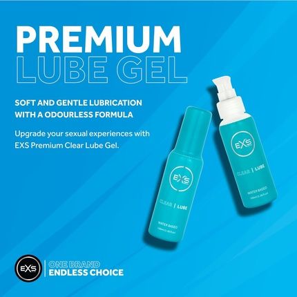 Exs Premium Clear Lubricant Vegan Perfume-Free 100Ml