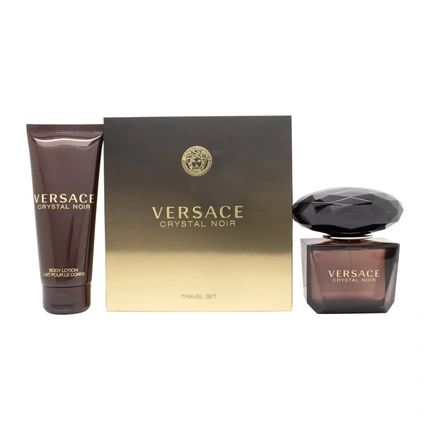 Versace Crystal Noir Gift Set - 90Ml Eau De Parfum And 100Ml Body Lotion