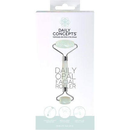 Daily Concepts Daily Opal Facial Roller Helps Flush Lymphatic System, Increase Circulation, Reduce Puffiness And Spread Positivity Vegan 150G