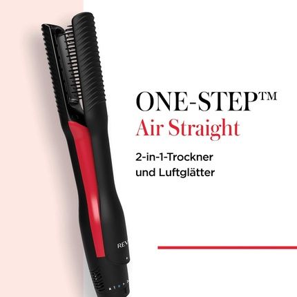 Revlon One-Step Air Straight 2-In-1 Dryer And Styler With Heated Teeth And Argan Oil Infusion