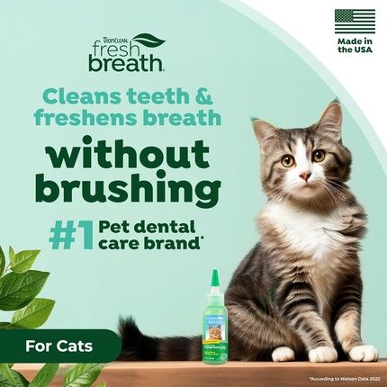 Tropiclean Fresh Breath Oral Care Gel For Cats 59Ml