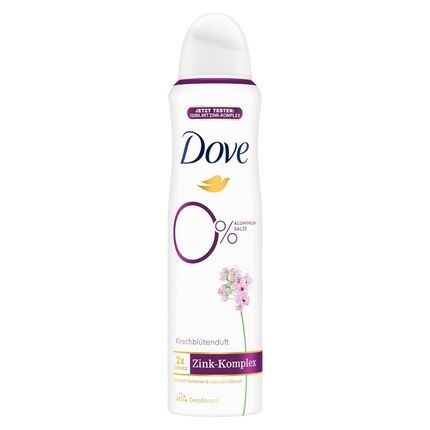 Dove Cherry Blossom Scent Deodorant Spray With Nourishing Zinc Complex And 0% Aluminum Salts 150Ml
