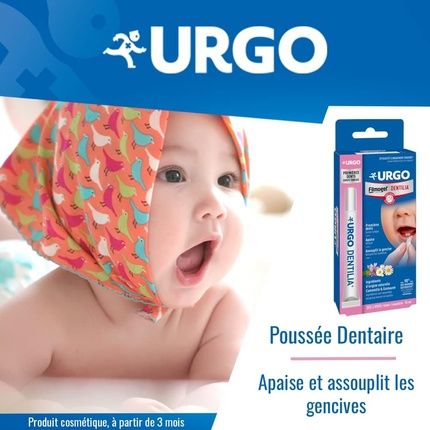 Urgo Teething Gel Unflavored 10Ml For Babies - Dentilia First Teeth Pen
