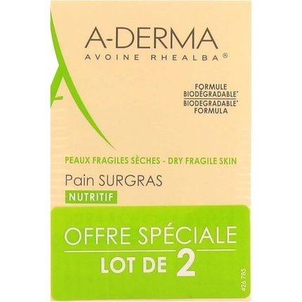 A-Derma Ultra-Rich Cleansing Bar Nourishing 100G - Pack Of 2