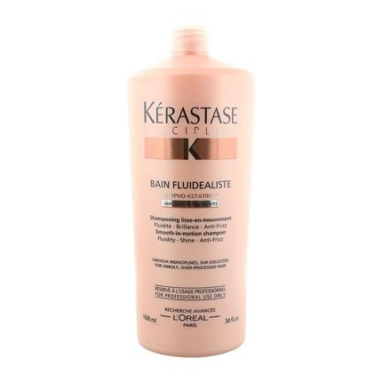 Kerastase Discipline Bain Fluidealiste Shampoo 1000Ml Sulfatefree Shampoo For Women