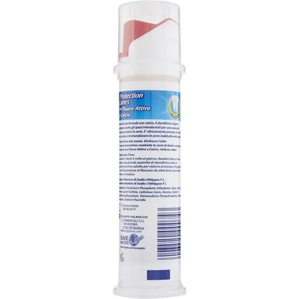 Colgate Maximum Caries Protection Toothpaste With Dispenser 100Ml 1.6 Fl Oz - Made In Italy