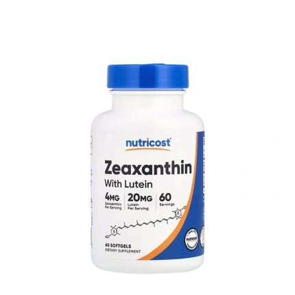 Nutricost Zeaxanthin With Lutein 60 Softgels