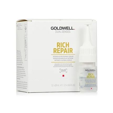 Goldwell Dualsenses Dual Rich Repair Intensive Restoring Serum In Ampoules For Damaged Hair 12X18Ml