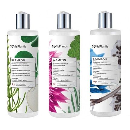 Vis Plantis Shampoo For Oily Weak Thick Hair Against Hair Loss 400Ml