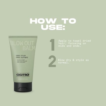 Osmo Blow Out Balm Blow Dry Balm 90% Natural Ingredients For Body And Volume - Image 3