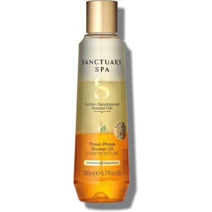 Sanctuary Spa Golden Sandalwood Three-Phase Shower Oil 250Ml