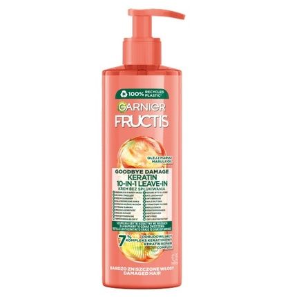 Garnier Fructis Goodbye Damage 10 In 1 All-In-One Leave-In Conditioner For Damaged Hair - 400Ml