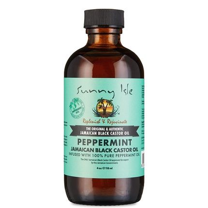 Sunny Isle Jamaican Black Castor Oil With Peppermint 4Oz