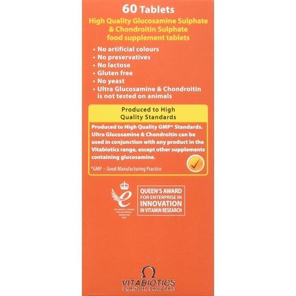 Vitabiotics Ultra Glucosamine And Chondroitin 60 Tablets