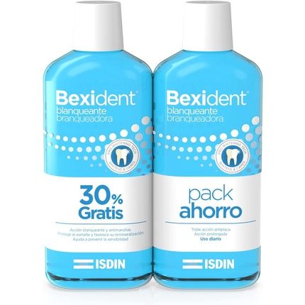 Isdin Bexident Whitening Mouthwash 500Ml + 500Ml - Pack Of 2