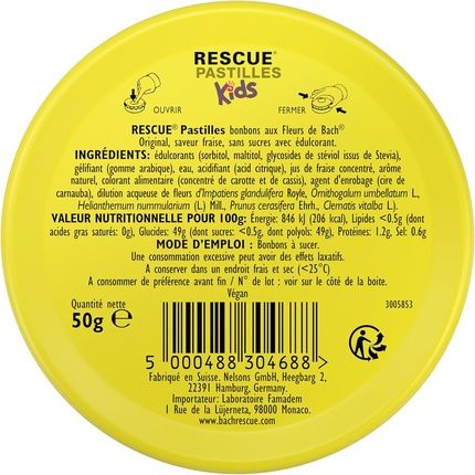 Rescue Kids Strawberry Flavor Lozenges For Natural Emotional Wellbeing - Image 3