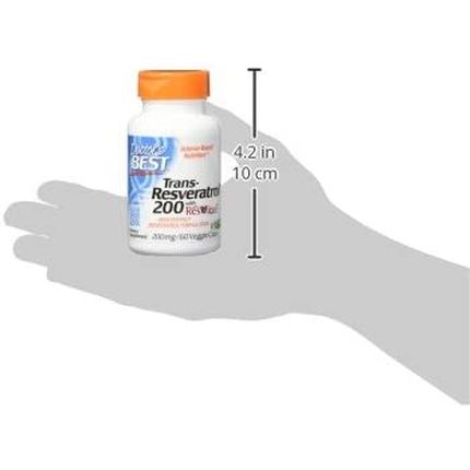 Doctor'S Best Trans-Resveratrol With Resvinol Non-Gmo Vegan Gluten & Soy Free 200Mg 60 Count - Image 3
