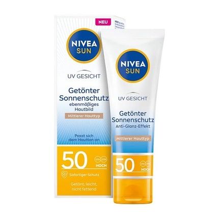 Nivea Sun Face Sunscreen Spf 50+ Moisturizing Tinted Sunscreen For Even Complexion 50Ml - Image 3