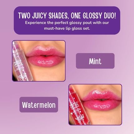 Manga Collection Sparkle Lip Oil Duo By Rude Cosmetics For Women 0.14Oz - Image 3